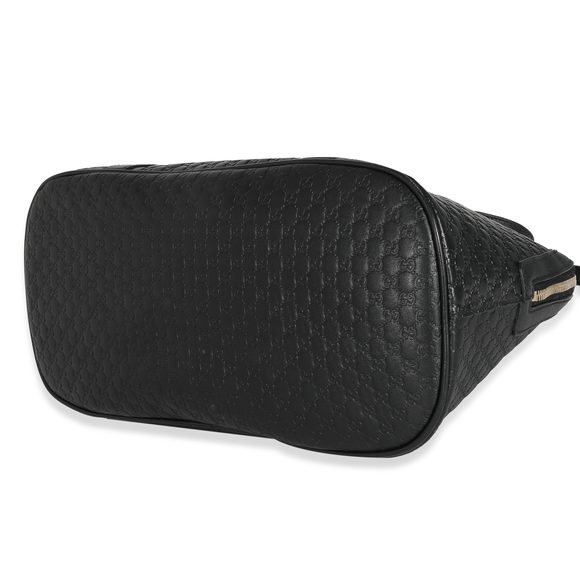Gucci Black Microguccissima Medium Dome Satchel - Picture 7 of 7